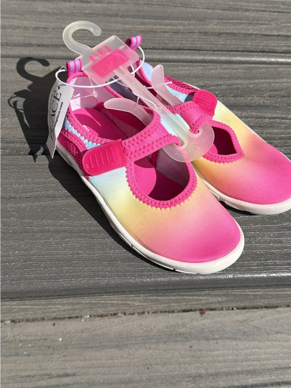 The Children's Place Pink Yellow Gradient Mary Jane Water Shoes